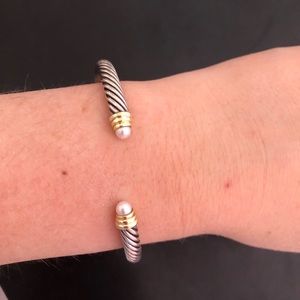 David Yurman Pearl Cable Bracelet